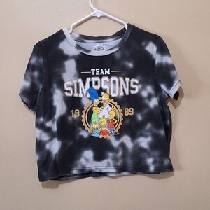 The Simpsons Crop Top Tshirt
